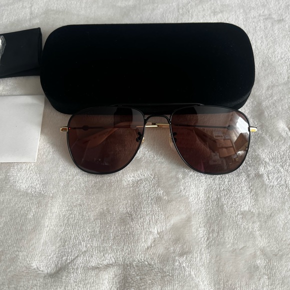 Gucci 57mm aviator sunglasses